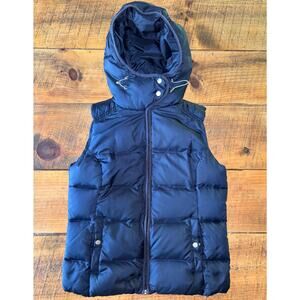 Womens Eddie Bauer Vest Premium Goose Down 650 Fill Power Puffer Jacket Blue M